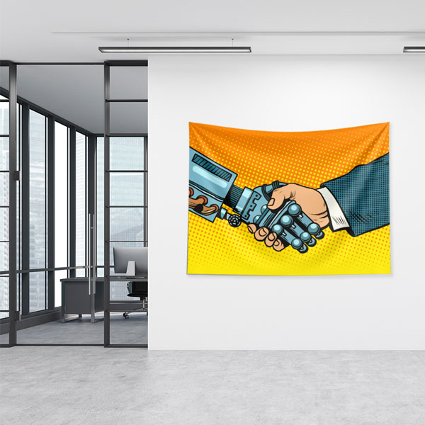 Robotik Tokalaşma Tasarımlı Duvar Örtüsü 5491