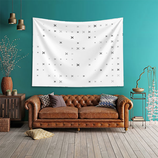 Makas Simgeli Minimalist Kuaför Duvar Örtüsü 5744