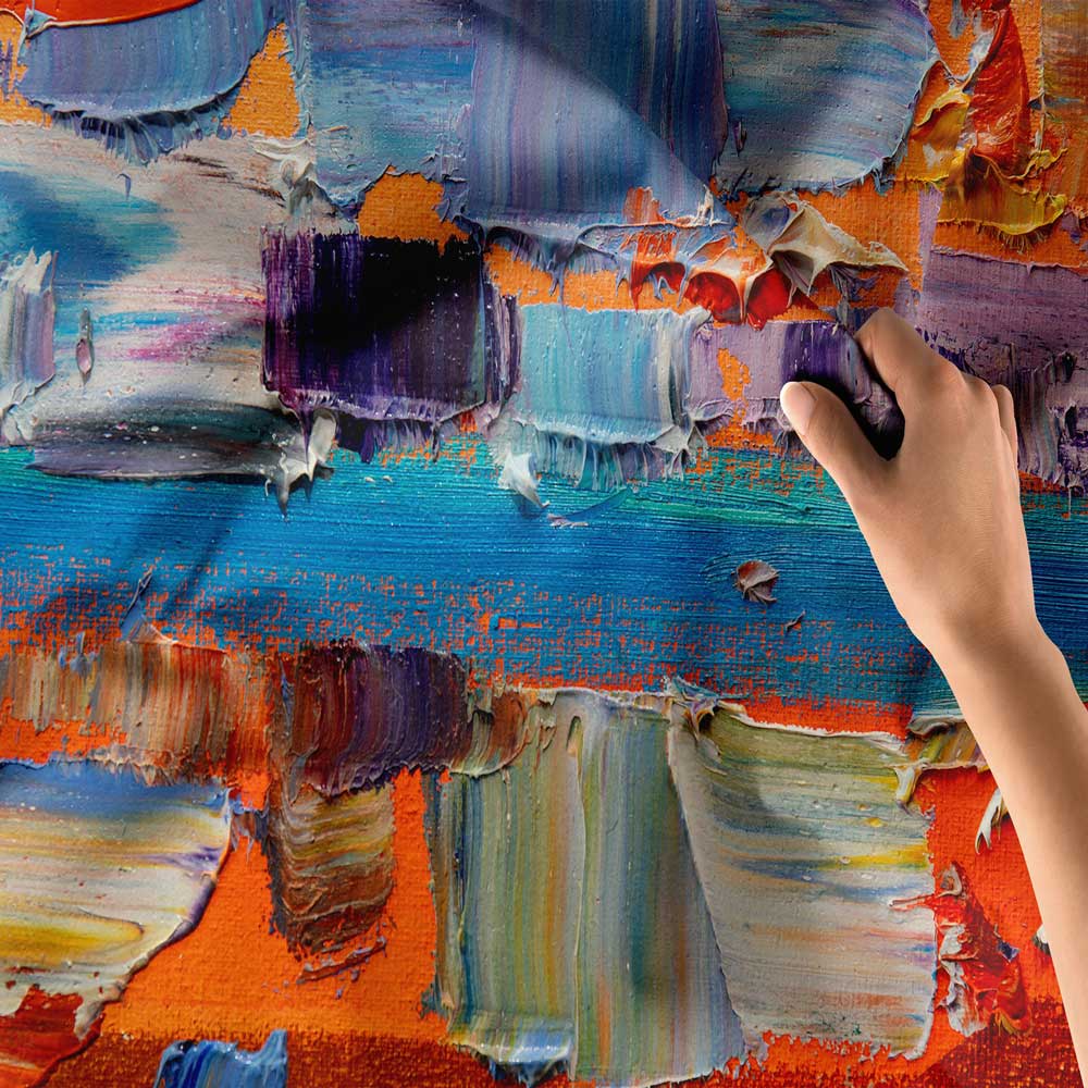 Renkli Soyut Sanat Duvar Örtüsü 4178