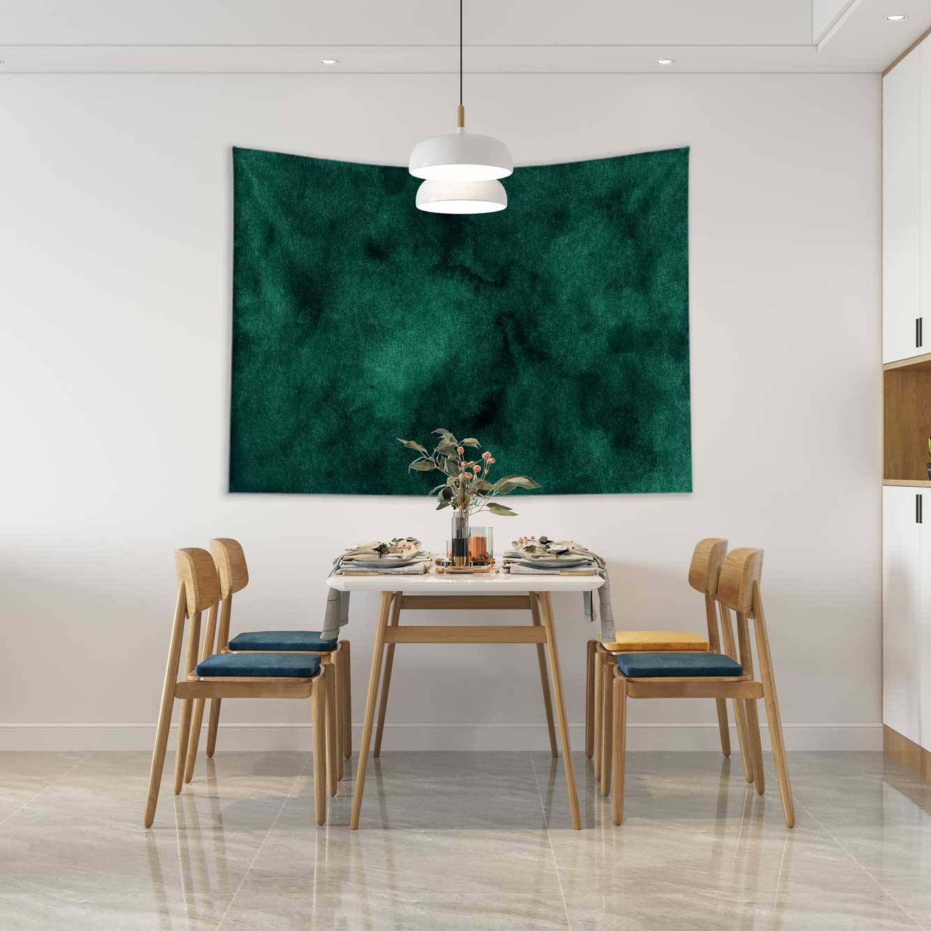 Zümrüt Yeşili Doku Duvar Örtüsü 4187