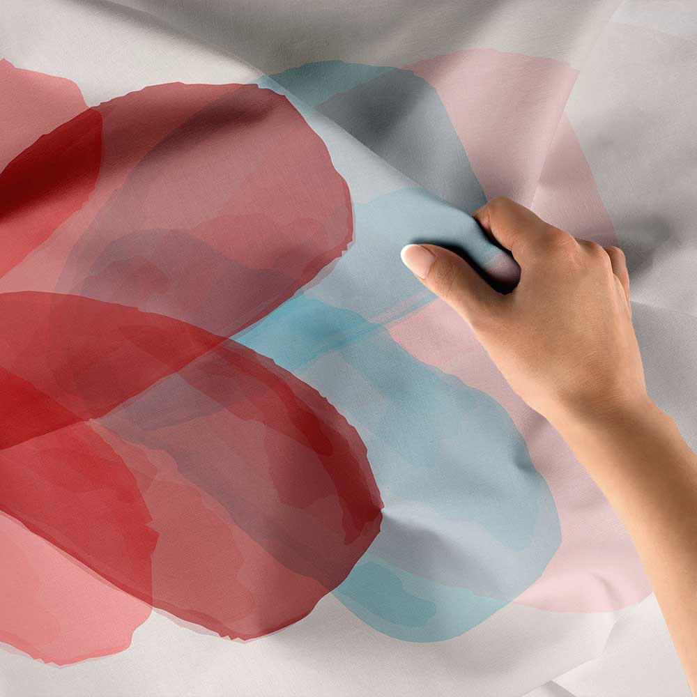 Soyut Kalp Tasarımlı Modern Romantik Duvar Örtüsü 4540