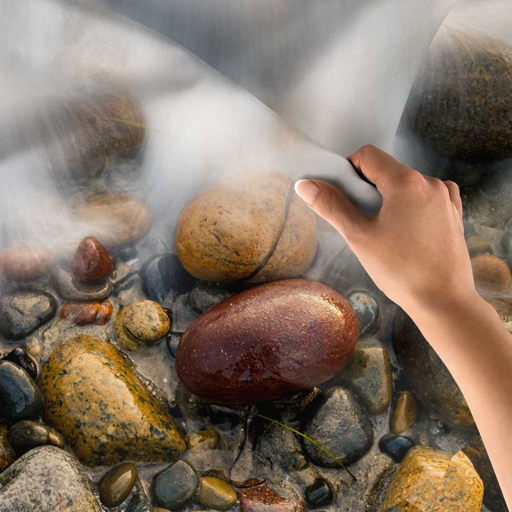 Doğal Deniz Çakıl Taşları Desenli Duvar Örtüsü 4631