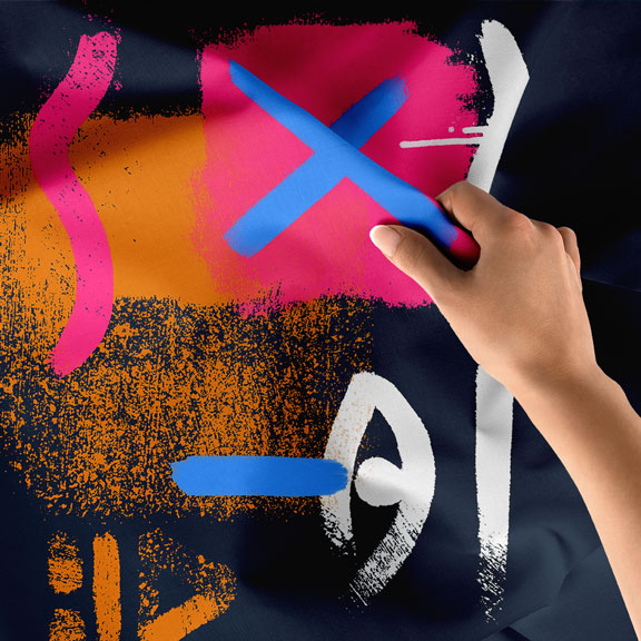 Soyut Figüratif Dijital Sanat Duvar Örtüsü 4883