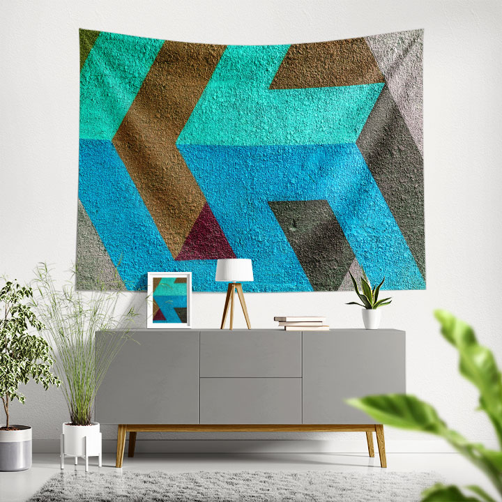 Geometrik Soyut Duvar Örtüsü 5023