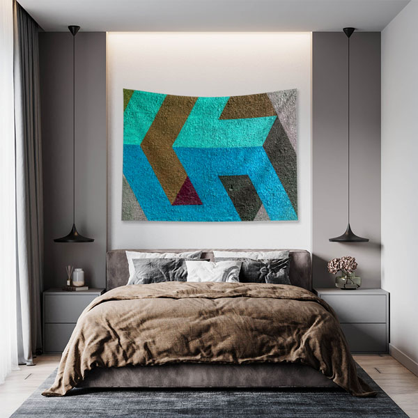 Geometrik Soyut Duvar Örtüsü 5023