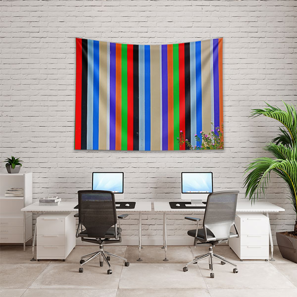 Renkli Çizgili Duvar Örtüsü 5024