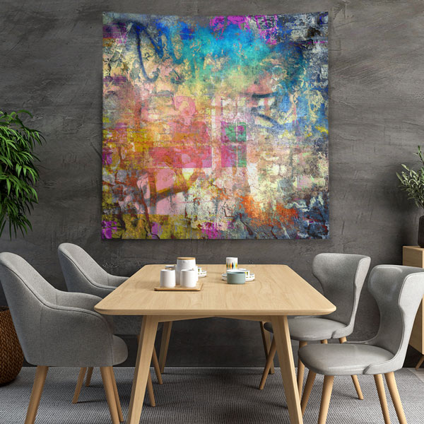 Renk Geçişli Soyut Duvar Örtüsü 5030