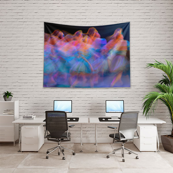 Hareketli Dans Figürleri Temalı Sanatsal Duvar Örtüsü 5079