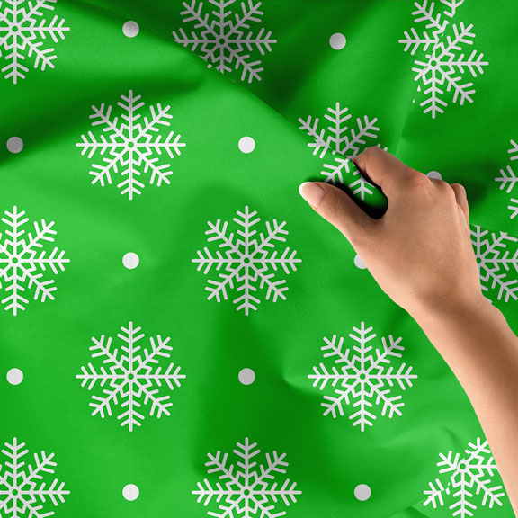 Kar Tanesi Desenli Renkli Duvar Örtüsü 5187