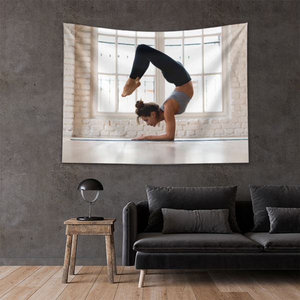 Yoga Esneklik Pozu Duvar Örtüsü 5861