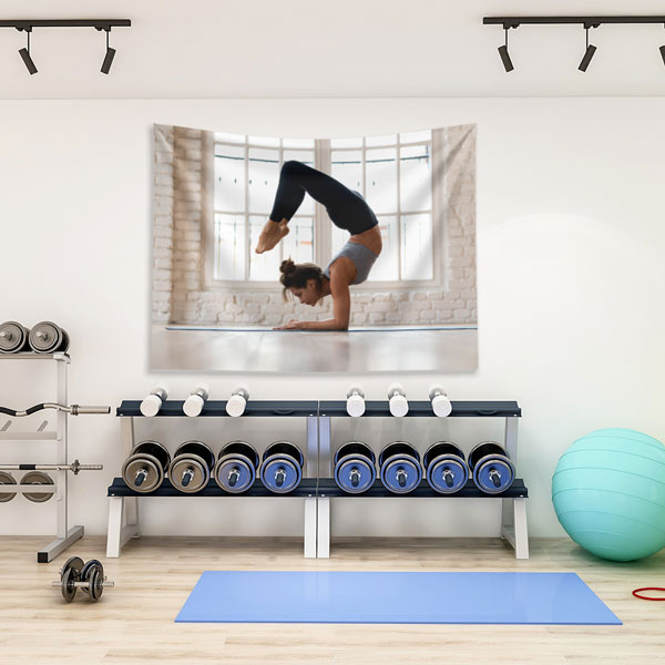 Yoga Esneklik Pozu Duvar Örtüsü 5861