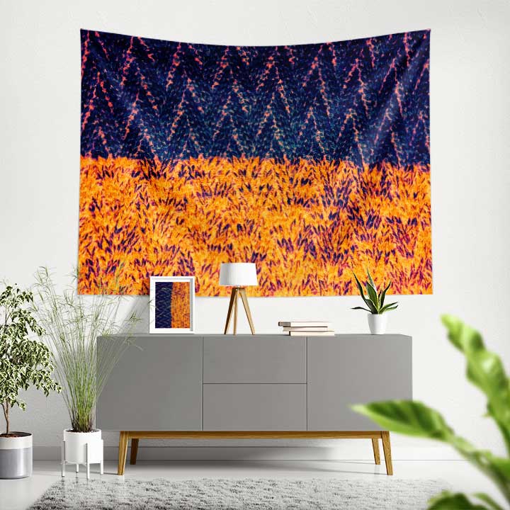 Soyut Doku Desenli Duvar Örtüsü 4185