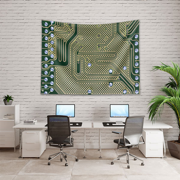 duvar-ortusu-dekor-5405-01 Devre Kartı Tasarımlı Teknoloji Duvar Örtüsü 5405