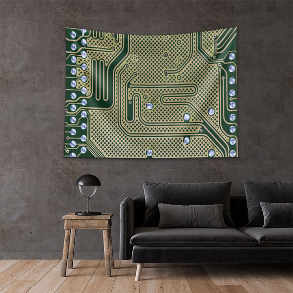 duvar-ortusu-dekor-5405-02 Devre Kartı Tasarımlı Teknoloji Duvar Örtüsü 5405