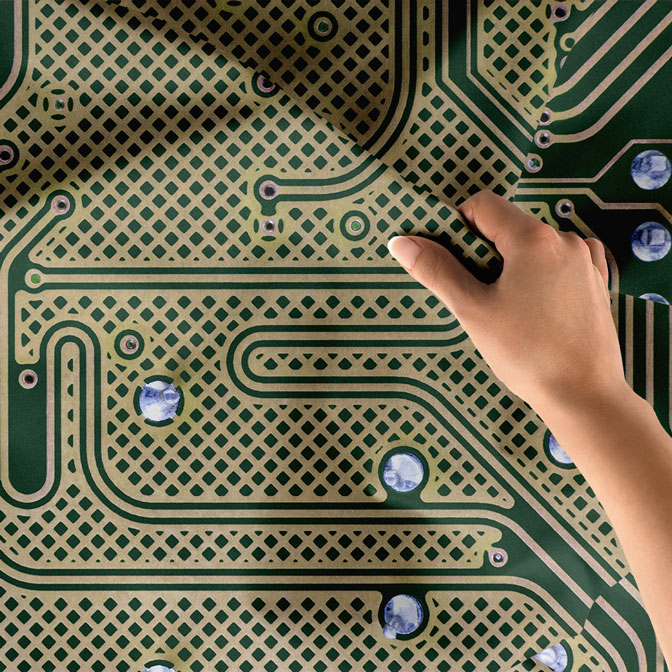 duvar-ortusu-dekor-5405-06 Devre Kartı Tasarımlı Teknoloji Duvar Örtüsü 5405