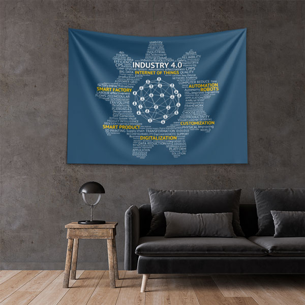 Industry 4.0 ve Dijitalleşme Temalı Duvar Örtüsü 5500