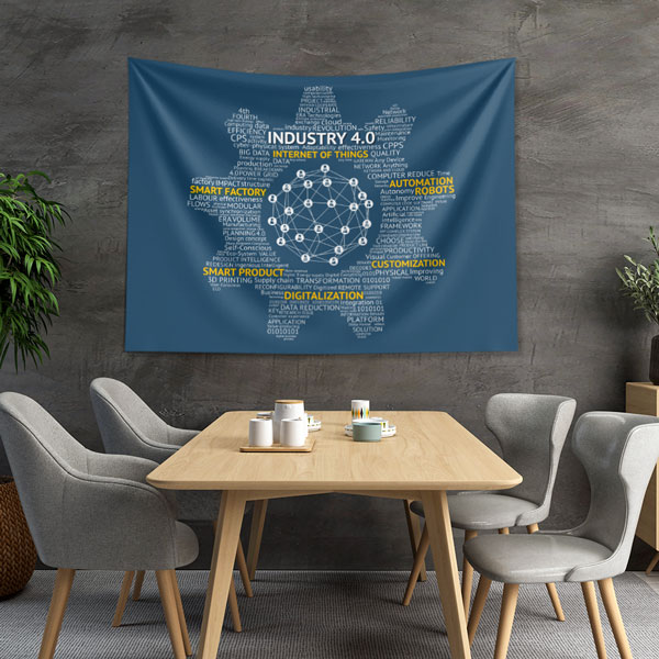 Industry 4.0 ve Dijitalleşme Temalı Duvar Örtüsü 5500