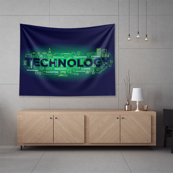 duvar-sanat-ortu-5422-05 Technology Tipografi Tasarımlı Modern Duvar Örtüsü 5422