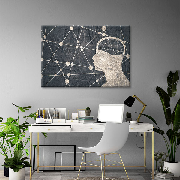 Zihin ve Bağlantı Ağı Temalı Kanvas Duvar Tablosu – 5432