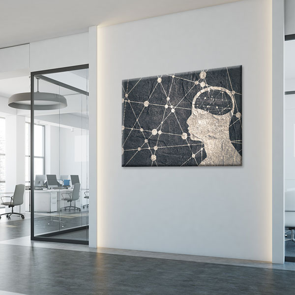 Zihin ve Bağlantı Ağı Temalı Kanvas Duvar Tablosu – 5432