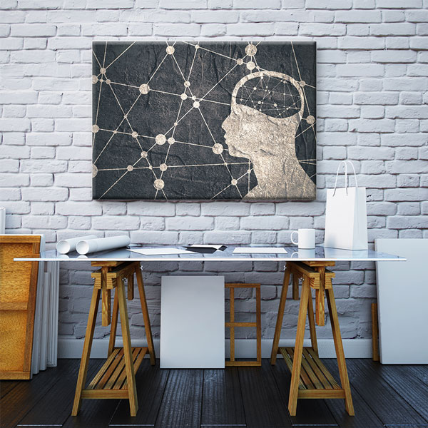 Zihin ve Bağlantı Ağı Temalı Kanvas Duvar Tablosu – 5432