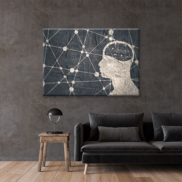 Zihin ve Bağlantı Ağı Temalı Kanvas Duvar Tablosu – 5432