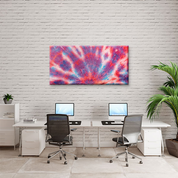 Radyal Renk Patlaması Soyut Sanat Kanvas Tablo 5274