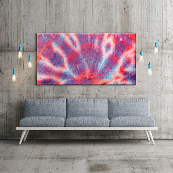 Radyal Renk Patlaması Soyut Sanat Kanvas Tablo 5274