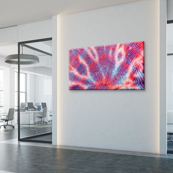 Radyal Renk Patlaması Soyut Sanat Kanvas Tablo 5274