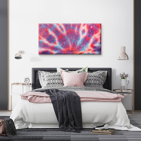 Radyal Renk Patlaması Soyut Sanat Kanvas Tablo 5274