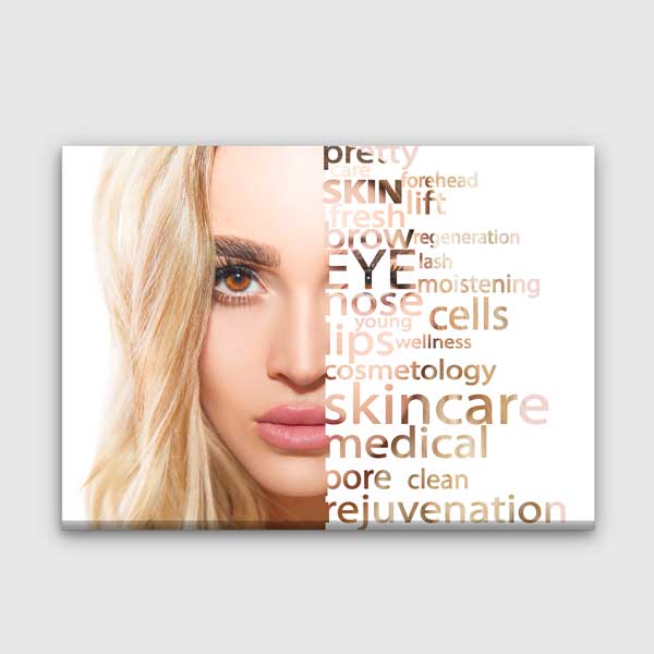 Cilt Bakımı ve Güzellik Temalı Estetik Duvar Tablosu – 5653