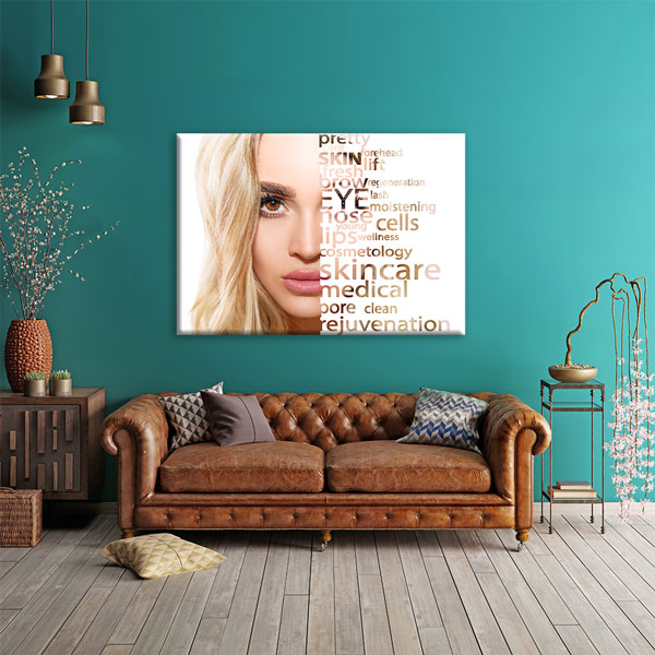 Cilt Bakımı ve Güzellik Temalı Estetik Duvar Tablosu – 5653