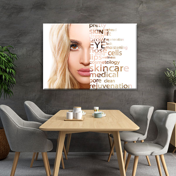 Cilt Bakımı ve Güzellik Temalı Estetik Duvar Tablosu – 5653