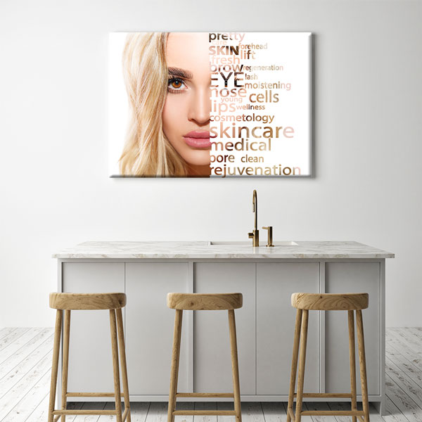 Cilt Bakımı ve Güzellik Temalı Estetik Duvar Tablosu – 5653