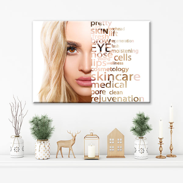 Cilt Bakımı ve Güzellik Temalı Estetik Duvar Tablosu – 5653