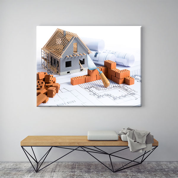 İnşaat ve Emlak Temalı Duvar Tablosu | Kanvas Tablo – 5530