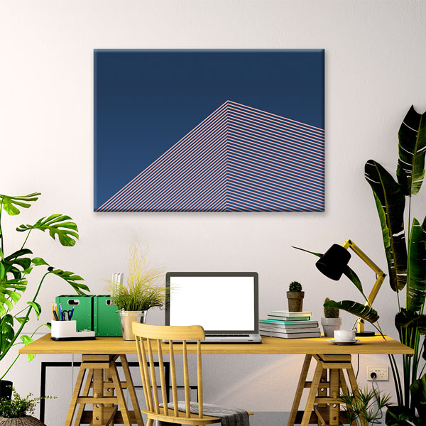 Modern Mimarlık Çizgisel Tasarım Kanvas Tablo | Duvar Dekoru – 5532