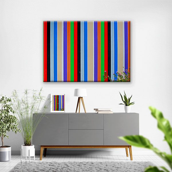 Renk Bantları Modern Soyut Kanvas Tablo 4993