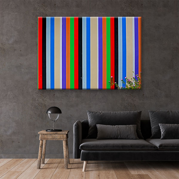 Renk Bantları Modern Soyut Kanvas Tablo 4993