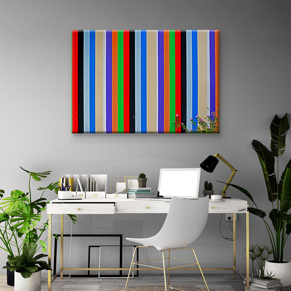 Renk Bantları Modern Soyut Kanvas Tablo 4993