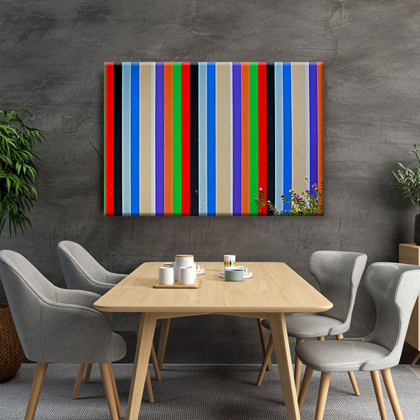 Renk Bantları Modern Soyut Kanvas Tablo 4993