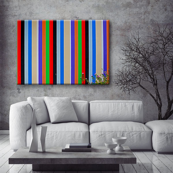 Renk Bantları Modern Soyut Kanvas Tablo 4993