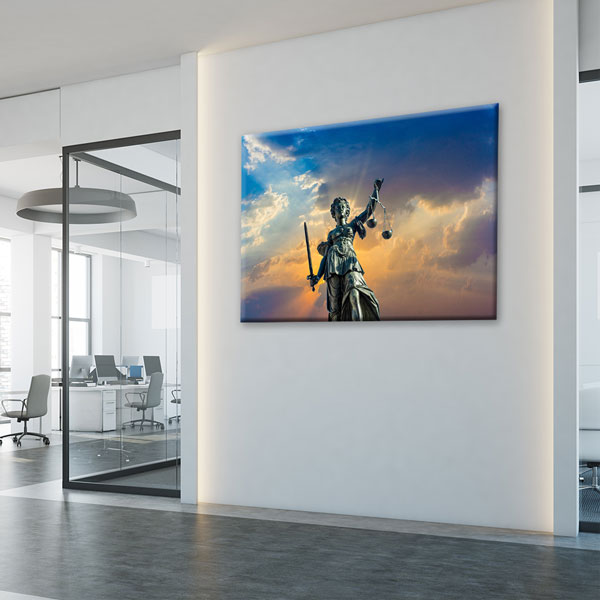 Lady Justice Temalı Hukuk Kanvas Tablo – 5249