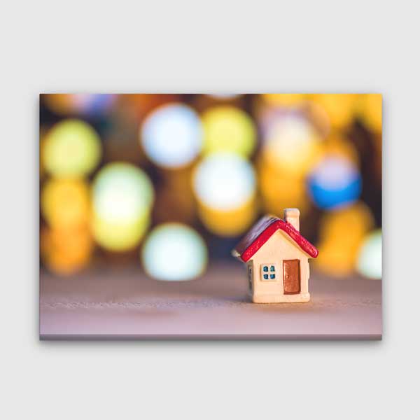 Emlak Ofisleri için Ev Figürlü Kanvas Tablo – 5528