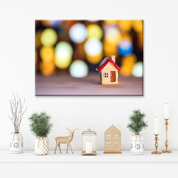 Emlak Ofisleri için Ev Figürlü Kanvas Tablo – 5528