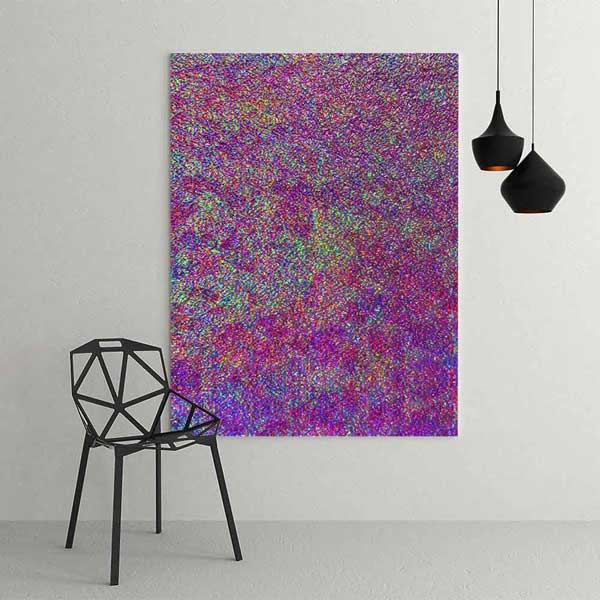 Renkli Piksel Dokulu Soyut Sanat Kanvas Tablo 4120