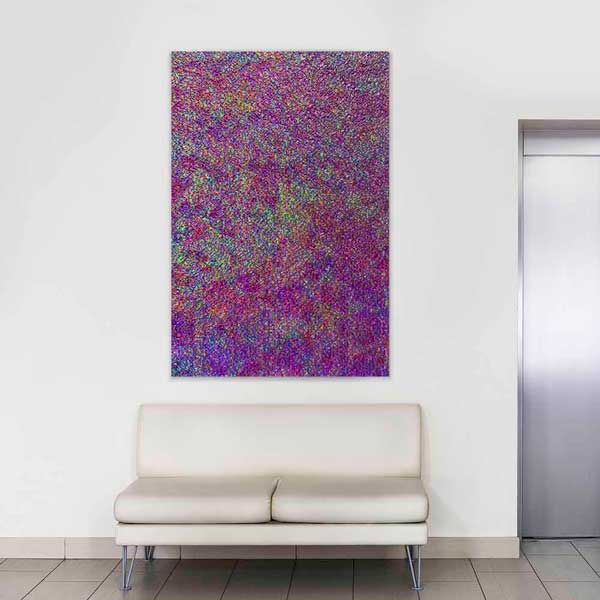 Renkli Piksel Dokulu Soyut Sanat Kanvas Tablo 4120