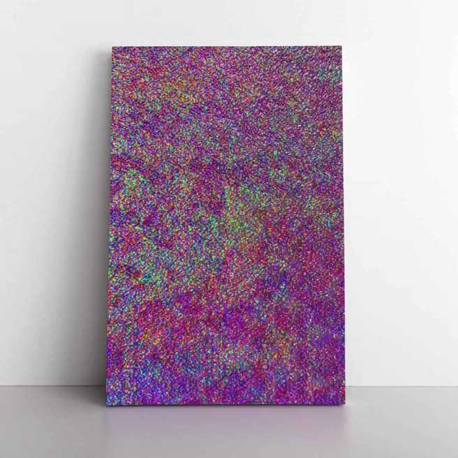 Renkli Piksel Dokulu Soyut Sanat Kanvas Tablo 4120