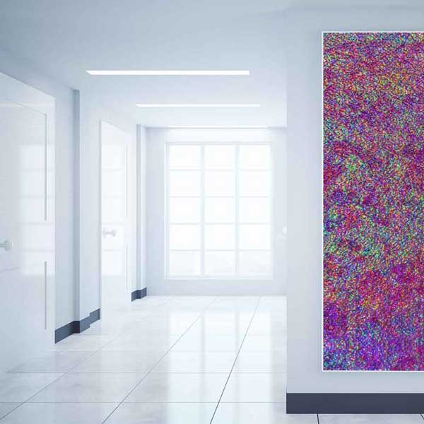 Renkli Piksel Dokulu Soyut Sanat Kanvas Tablo 4120