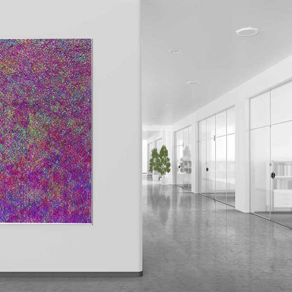 Renkli Piksel Dokulu Soyut Sanat Kanvas Tablo 4120